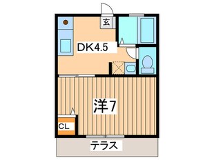 トクゼムハイツの物件間取画像